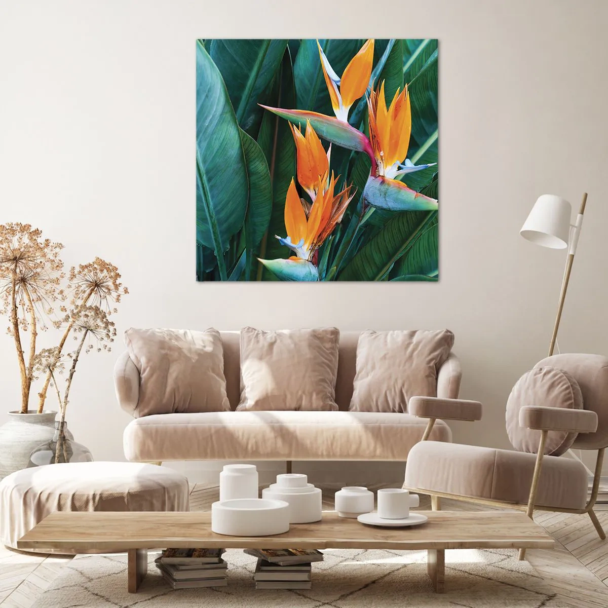 Vászonkép - Virág vagy madár? - 60x60 cm