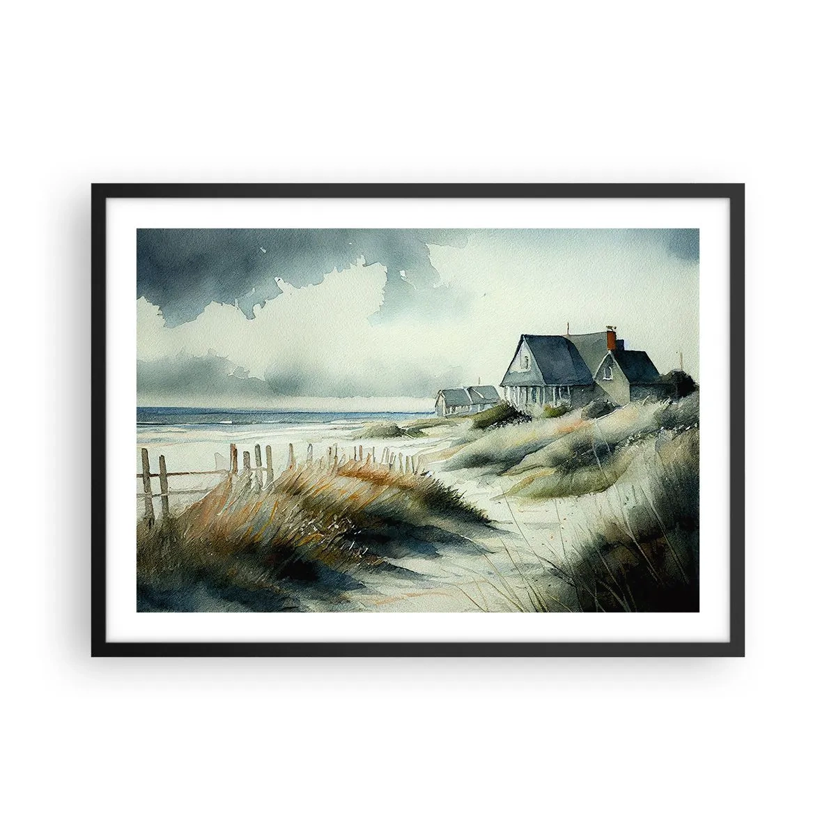 Poszter fehér keretben - Távol a nyüzsgéstől - 70x50 cm