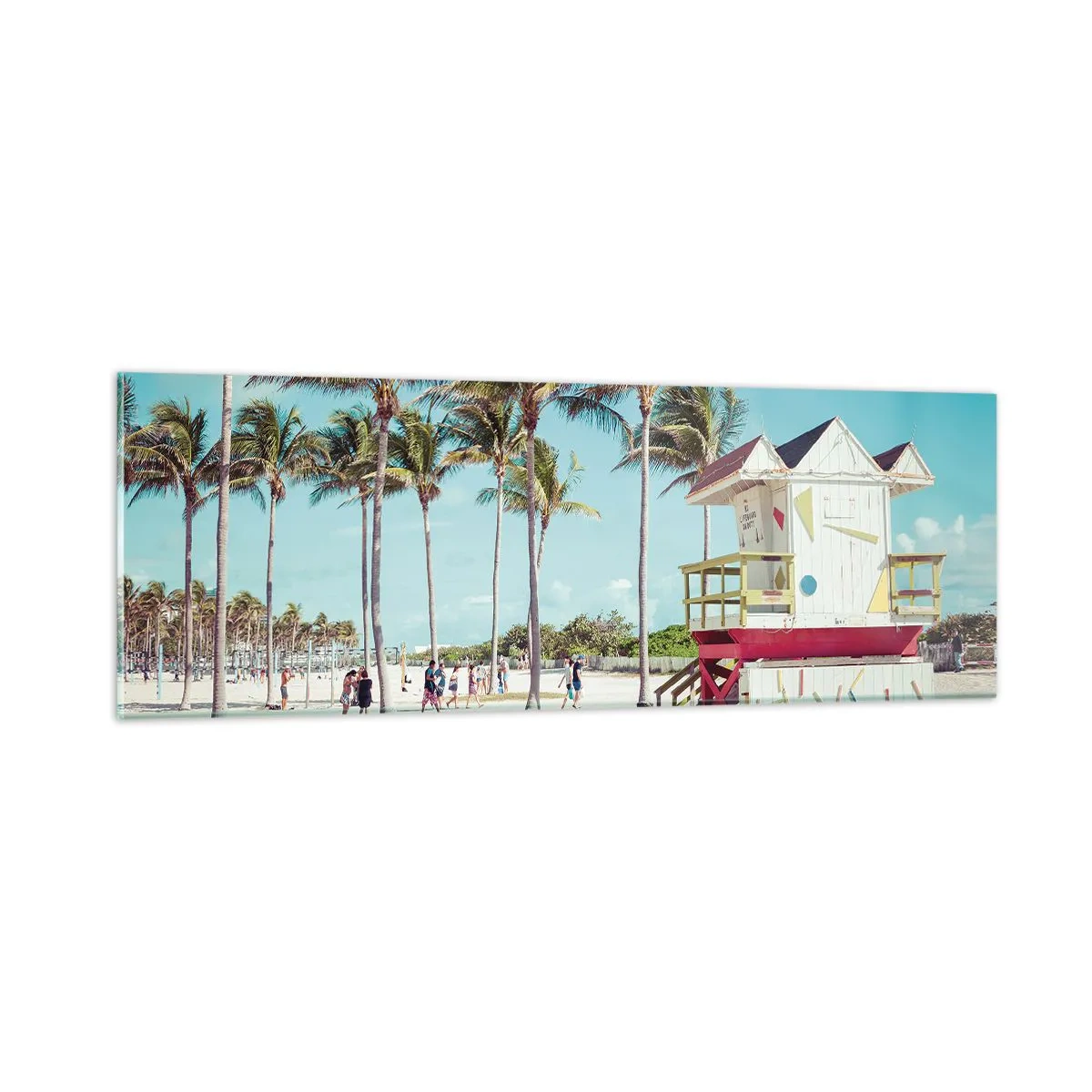 Üveg kép - Gyönyörű nap vár rád - 90x30 cm