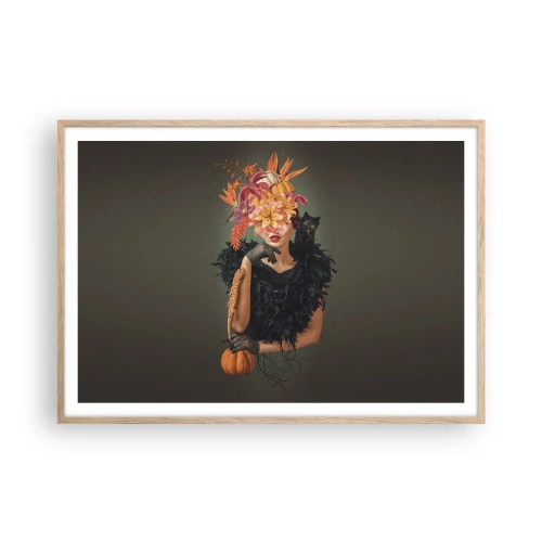 Poszter világos tölgy keretben - Egy boszorkány mágiája - 100x70 cm