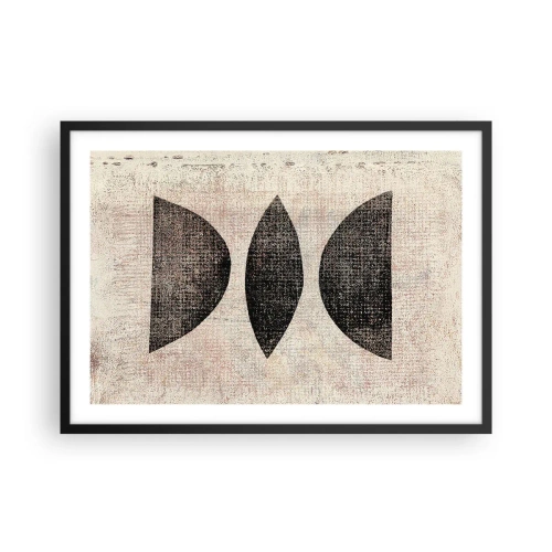 Poszter fehér keretben - Etnikai absztrakció - 70x50 cm