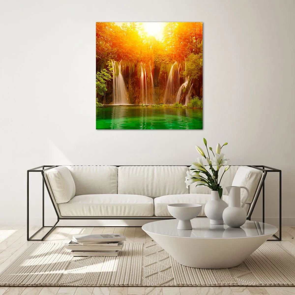 Üveg kép - A napon és az árnyékban - 70x70 cm