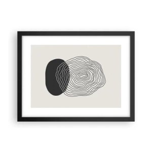 Poszter fehér keretben - Létezés és rángatózás - 40x30 cm