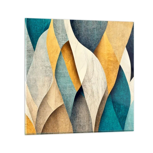 Üveg kép - Ritmus és hullámzás - 50x50 cm