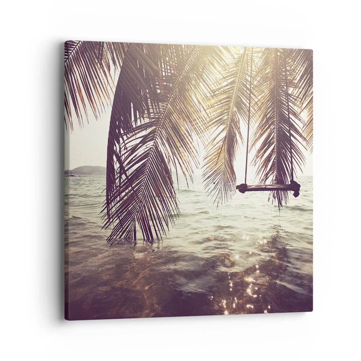 Vászonkép - Tetszés szerint hintázhat a felhők között - 40x40 cm