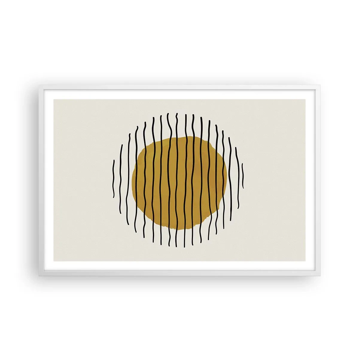 Poszter fekete keretben - A hőtől remegő absztrakció - 91x61 cm