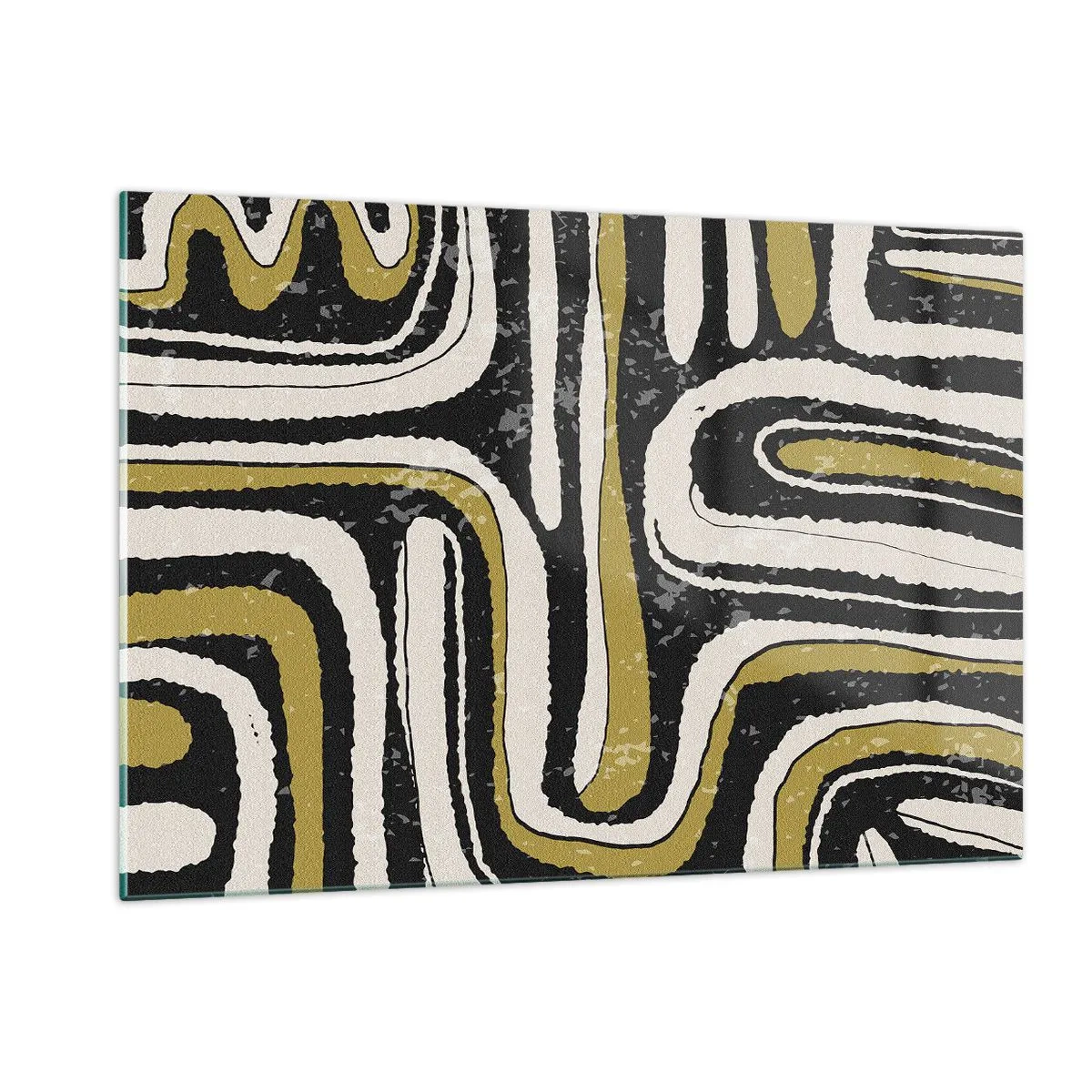 Üveg kép - Kompozíció: traktusok és sikátorok - 120x80 cm