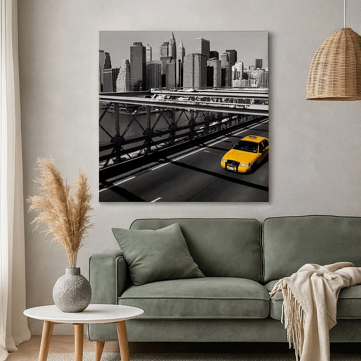 Vászonkép - Nagy város színei - 30x30 cm