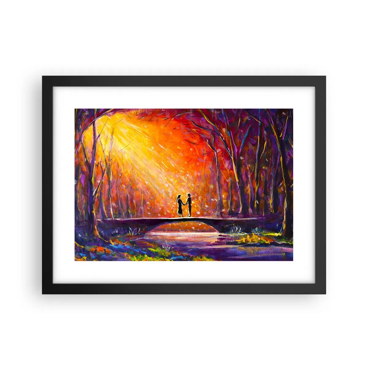 Poszter fehér keretben - Az ég is szereti őket - 40x30 cm