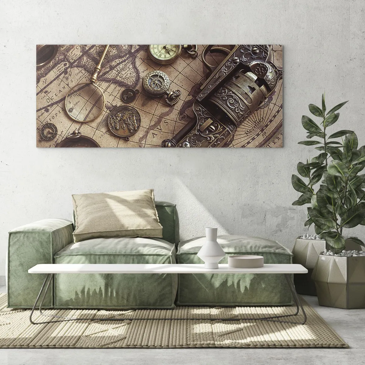Üveg kép - Hív a kaland  - 100x40 cm