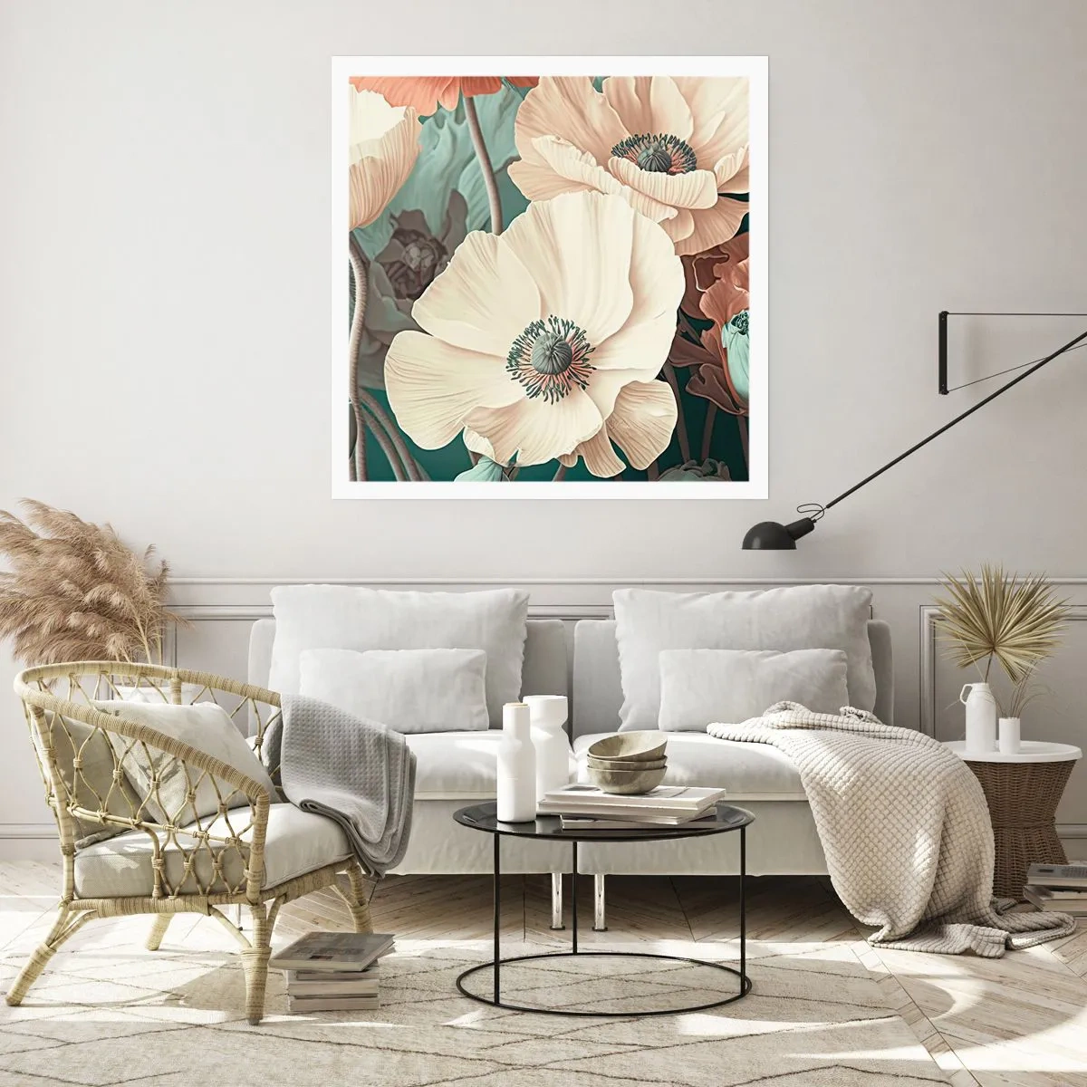 Poszter - Pipacsok suttogása - 60x60 cm