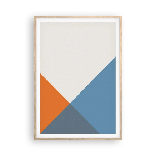 Poszter világos tölgy keretben - Szögben… - 70x100 cm