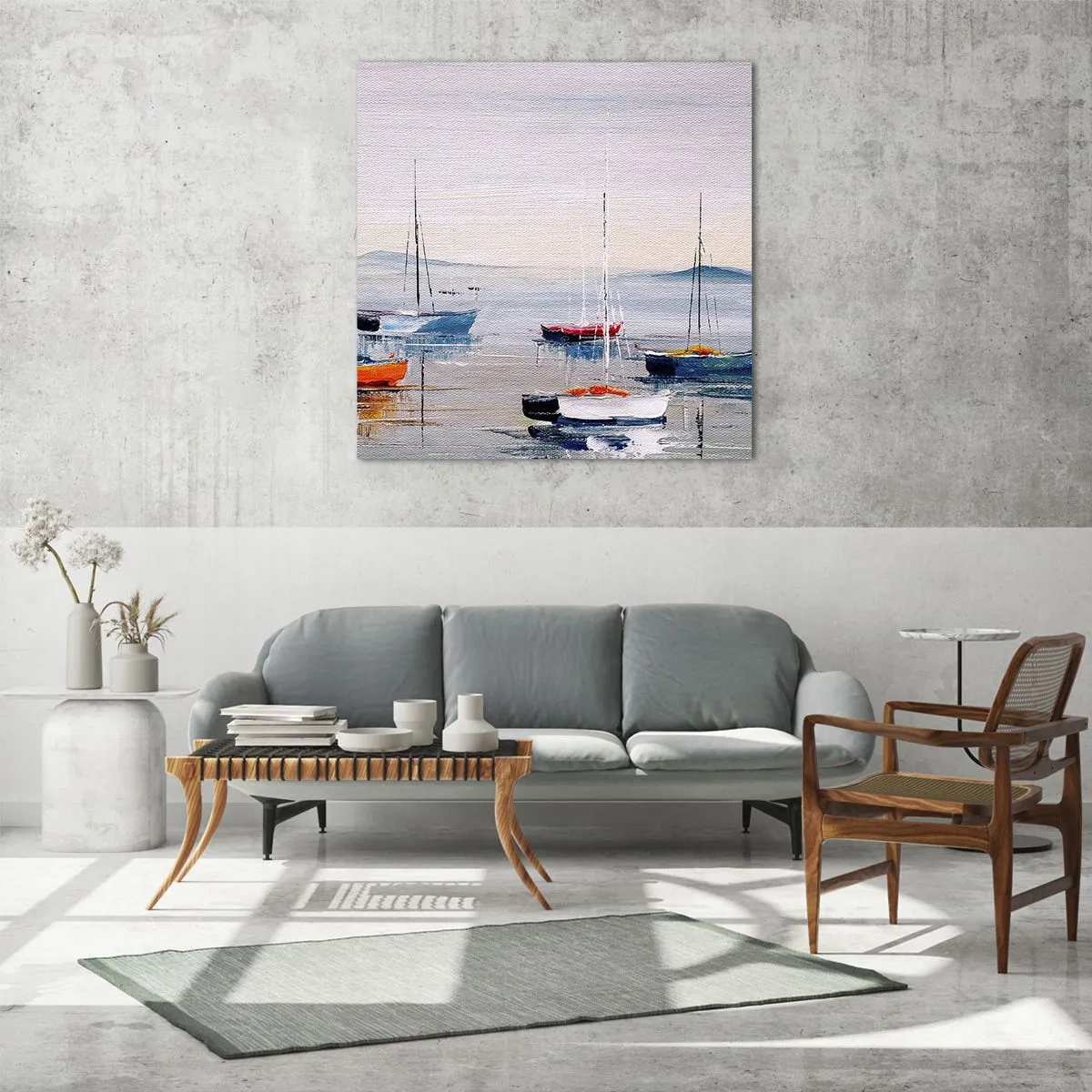 Üveg kép - Jól megérdemelt pihenés - 50x50 cm