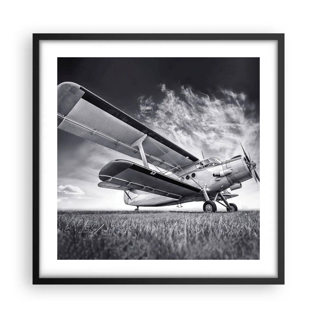 Poszter fehér keretben - A szárnyas vándor - 50x50 cm