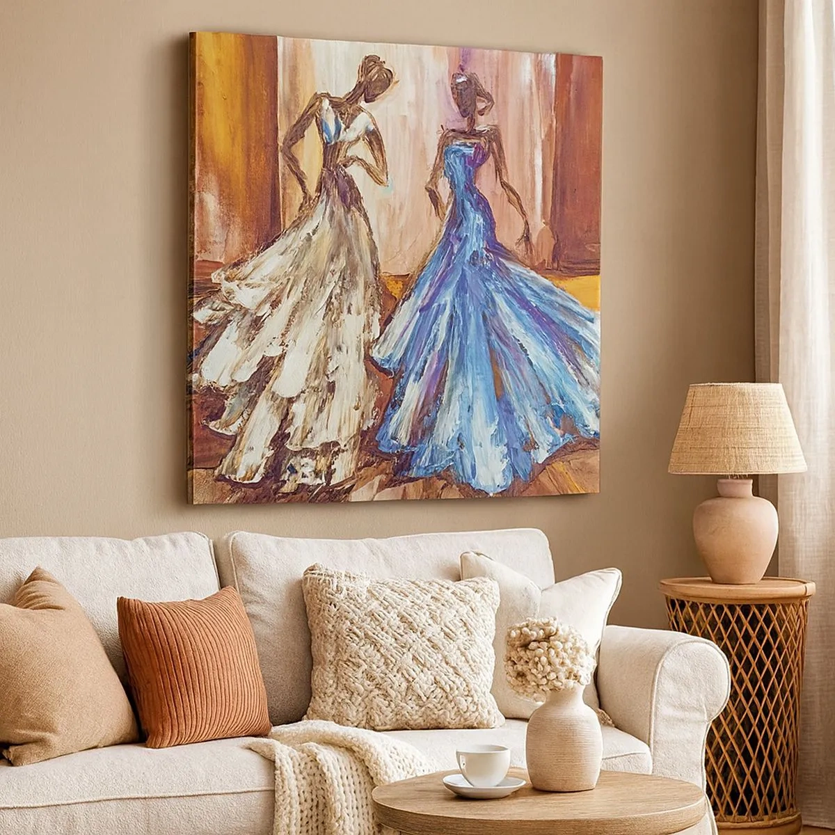 Vászonkép - Hálás páros - 30x30 cm