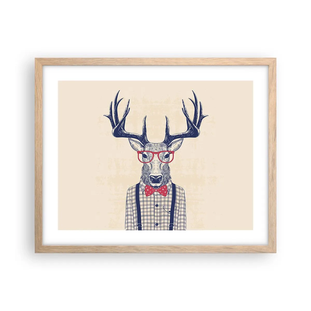 Poszter világos tölgy keretben - Mókás extravagancia - 50x40 cm