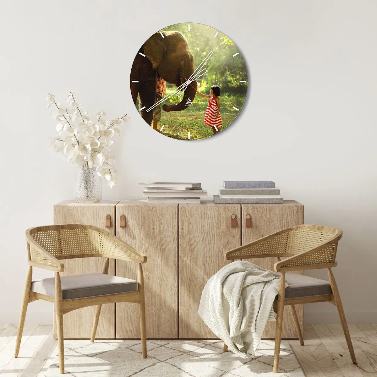 Falióra, Óra - A barátság ereje - 40x40 cm