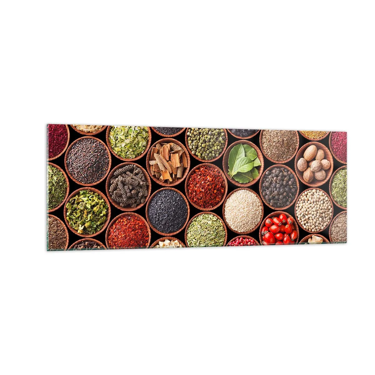 Üveg kép - A világ összes íze - 140x50 cm