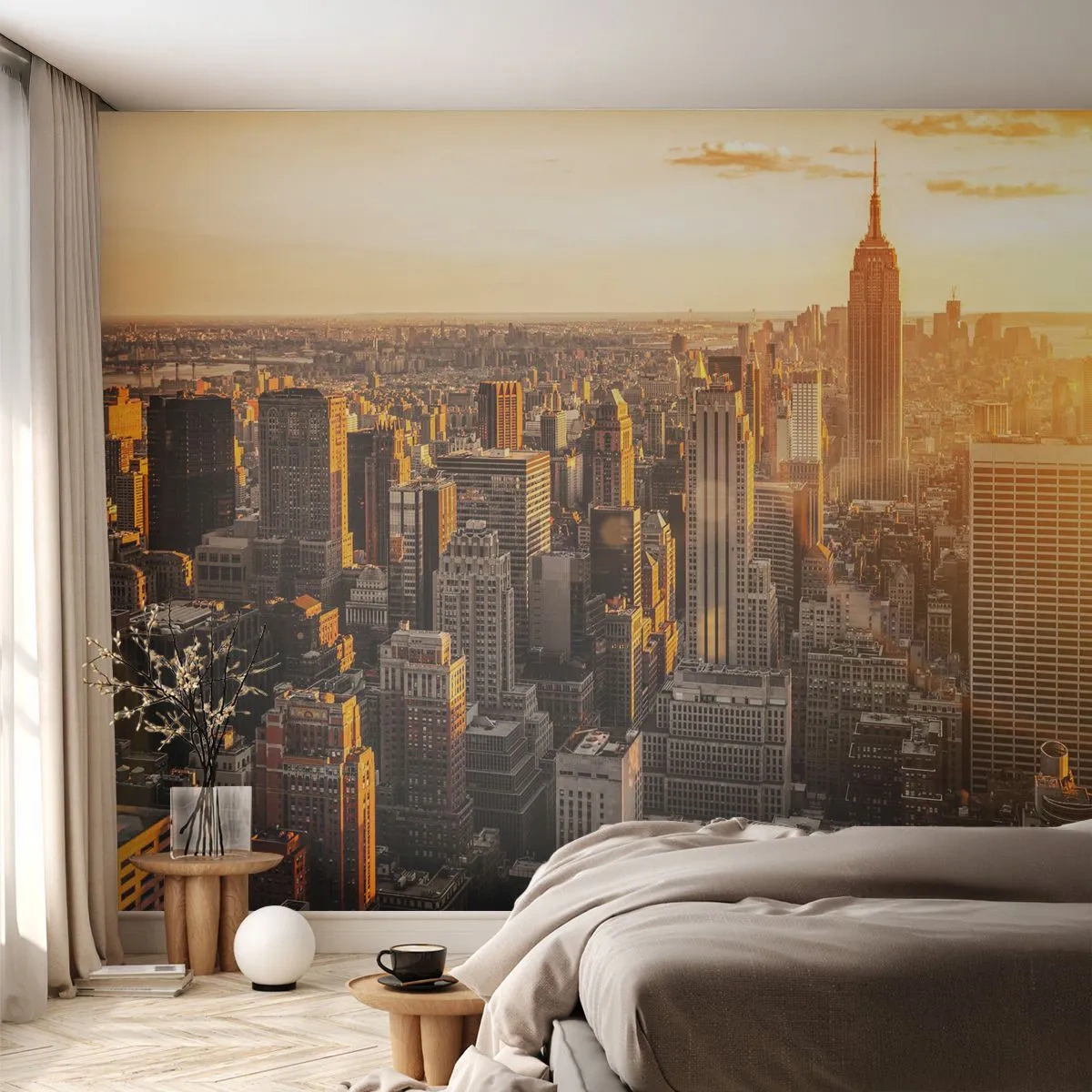 Fotótapéta Premium Sand - Növekedni a napon - Város, New York, Építészet - 100x70 cm