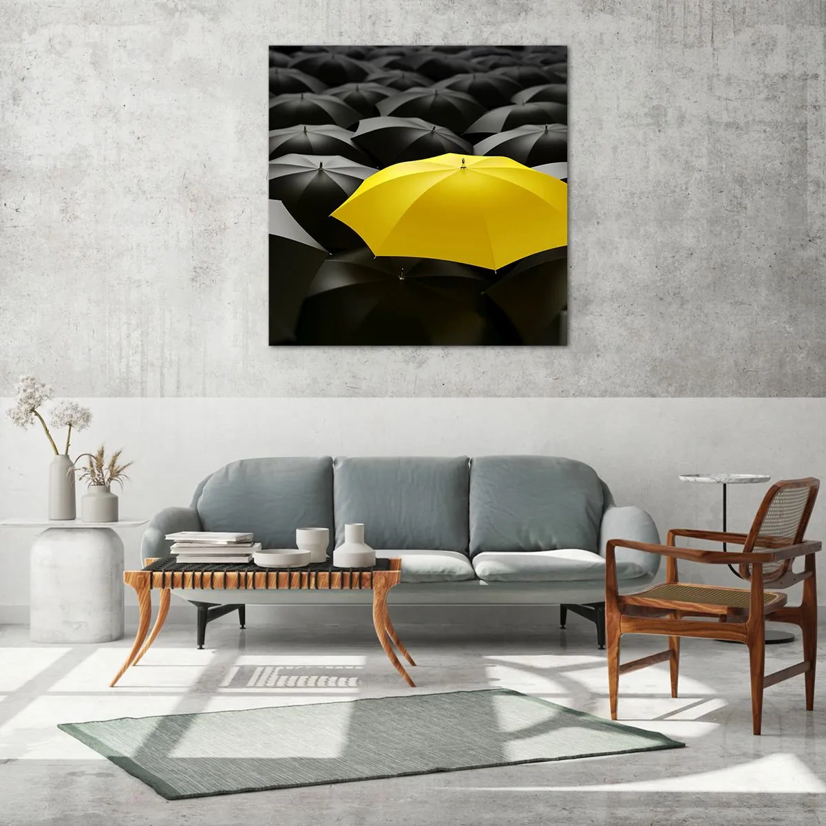 Üveg kép - Viszlát bánat - 40x40 cm