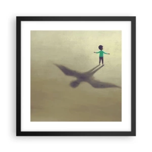 Poszter fehér keretben - A jövő hőse - 40x40 cm