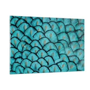 Üveg kép - A tollak nagy gálája - 120x80 cm