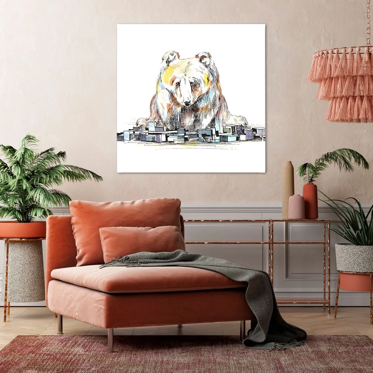 Vászonkép - Hogy lehet így élni? - 40x40 cm