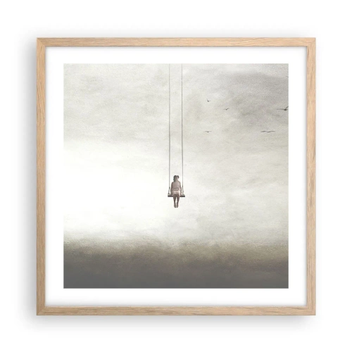 Poszter világos tölgy keretben - A bennünk lévő gyerek - 50x50 cm