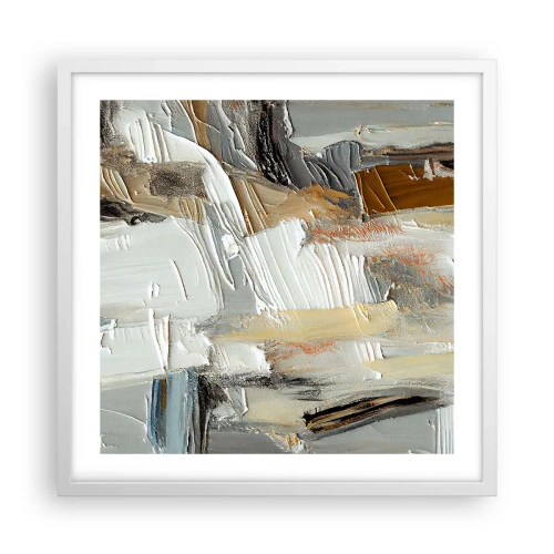 Poszter fekete keretben - Színes rétegződés - 50x50 cm
