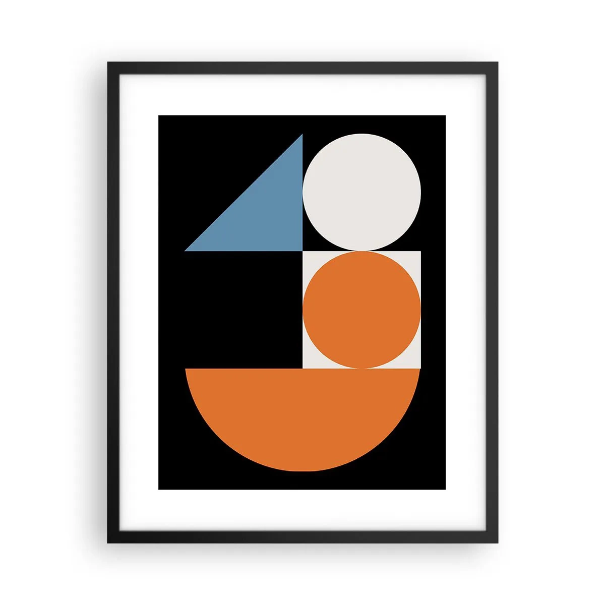 Poszter fehér keretben - Képletes rendszer - 40x50 cm