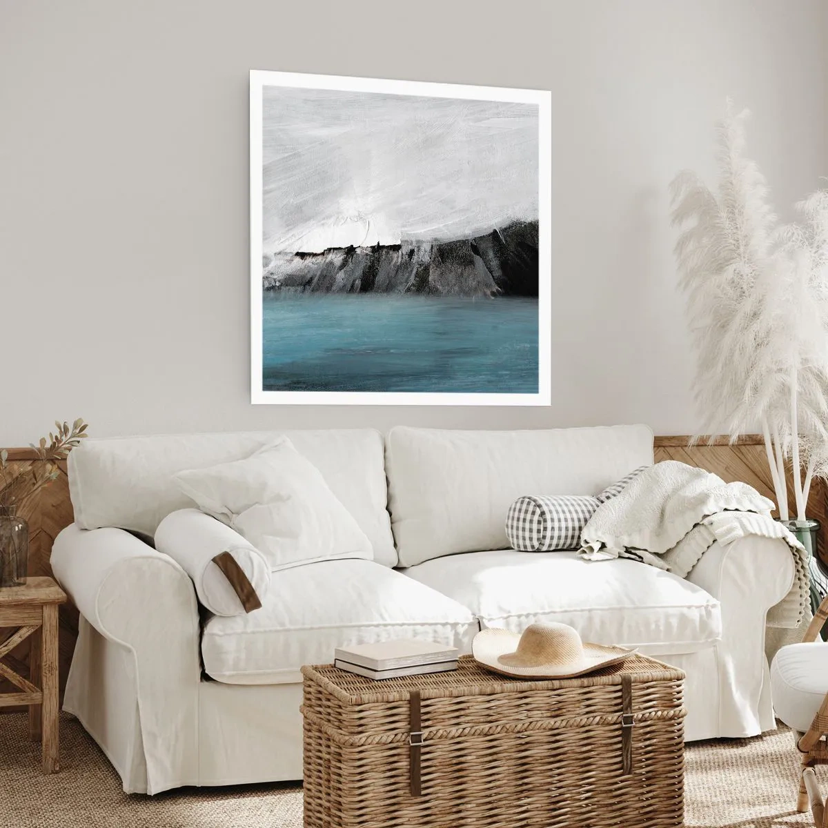 Poszter - Víz - föld: az elemek összecsapása - 60x60 cm