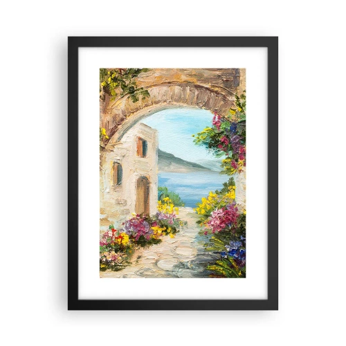 Poszter fehér keretben - Egy tengerparti vidék varázsa - 30x40 cm