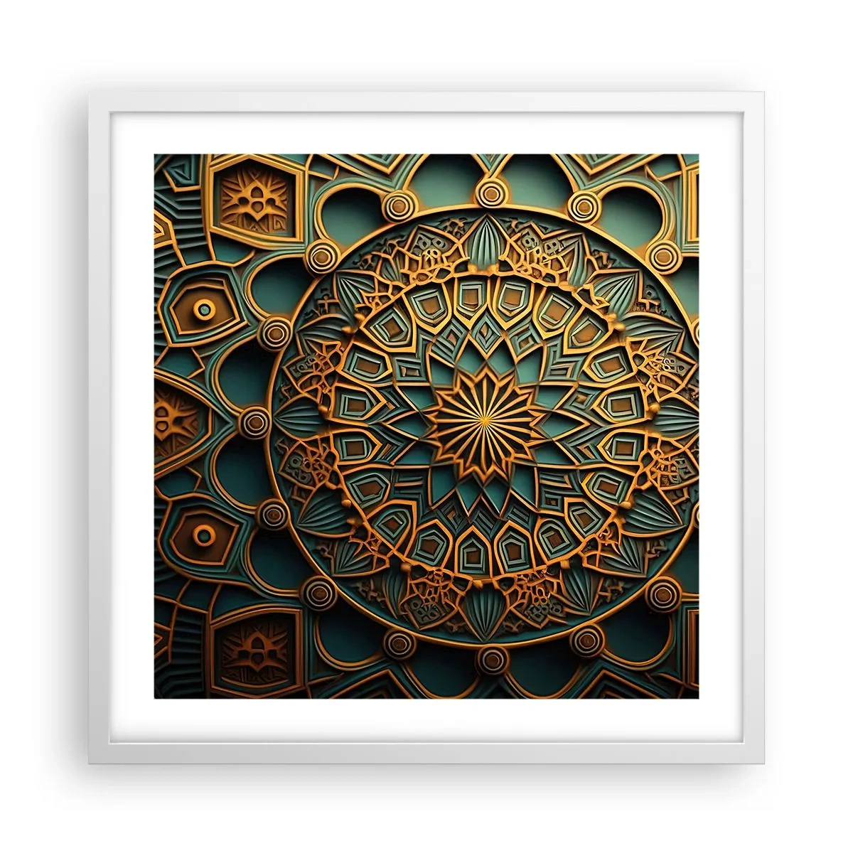 Poszter fekete keretben - Egy arab éghajlaton - 50x50 cm