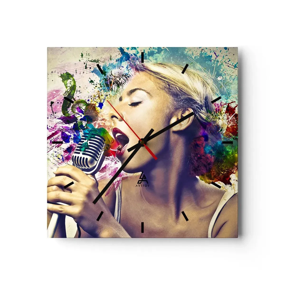 Falióra, Óra - Fesd meg a világot a hangoddal - 40x40 cm