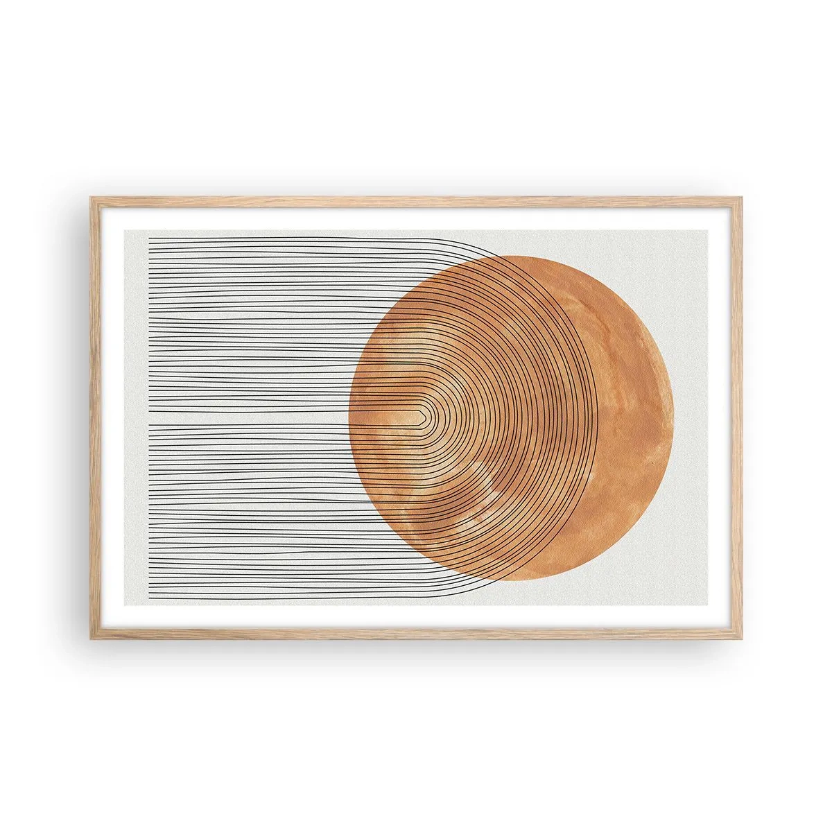 Poszter világos tölgy keretben - Egy napsütéses kompozíció - 91x61 cm