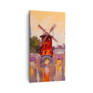 Vászonkép - Párizsi ikonok - Moulin Rouge - 55x100 cm