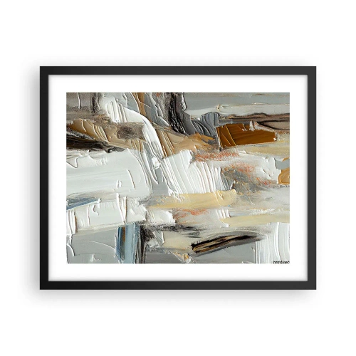 Poszter fehér keretben - Színes rétegződés - 50x40 cm