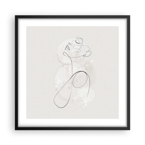 Poszter fehér keretben - A szépség spirálja - 50x50 cm