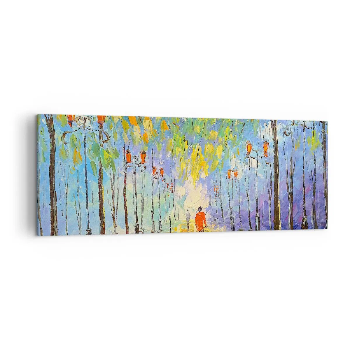 Vászonkép - Eső éjszakai dala - 140x50 cm
