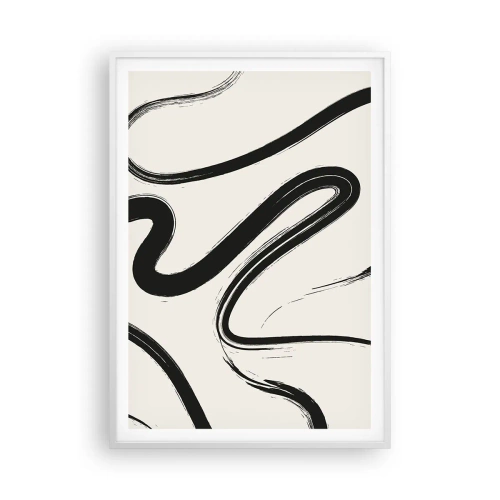 Poszter fekete keretben - Fekete-fehér rajongás - 70x100 cm