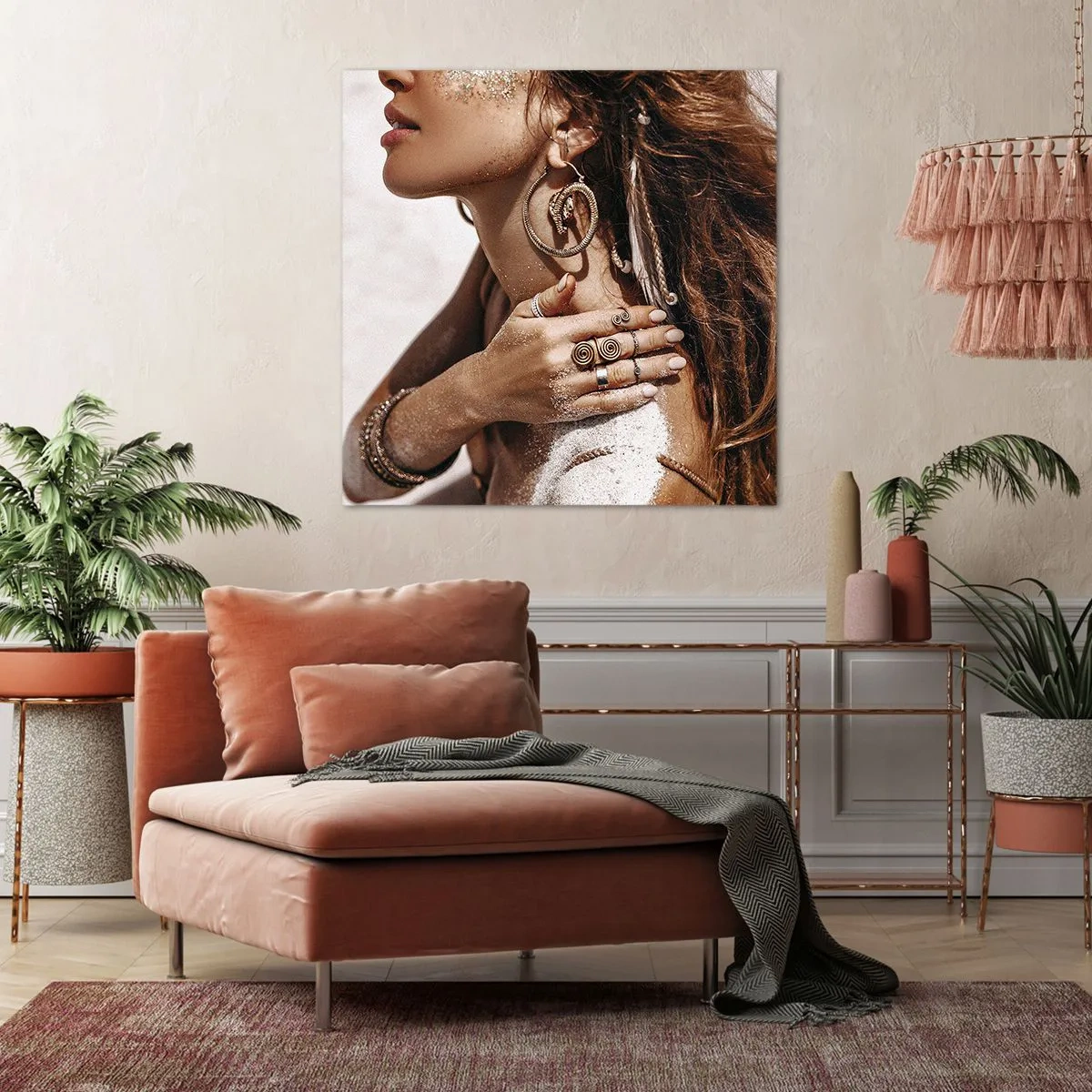 Vászonkép - Az érintetlen tengerpart királynője - 40x40 cm