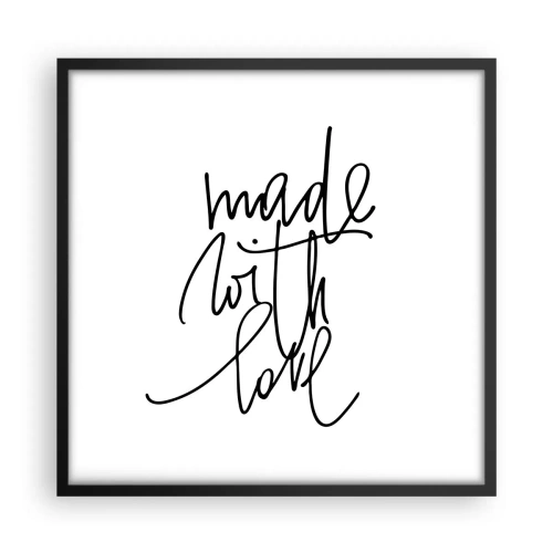 Poszter fehér keretben - A legjobb márka - 50x50 cm