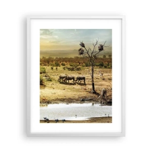 Poszter fekete keretben - „Z Edenu zaś wypływała rzeka…" - 40x50 cm