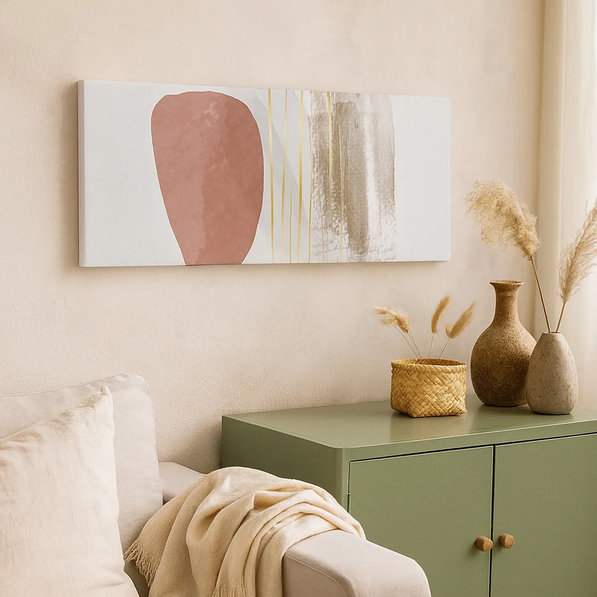 Vászonkép - Absztrakt oszlopsor - 30x30 cm