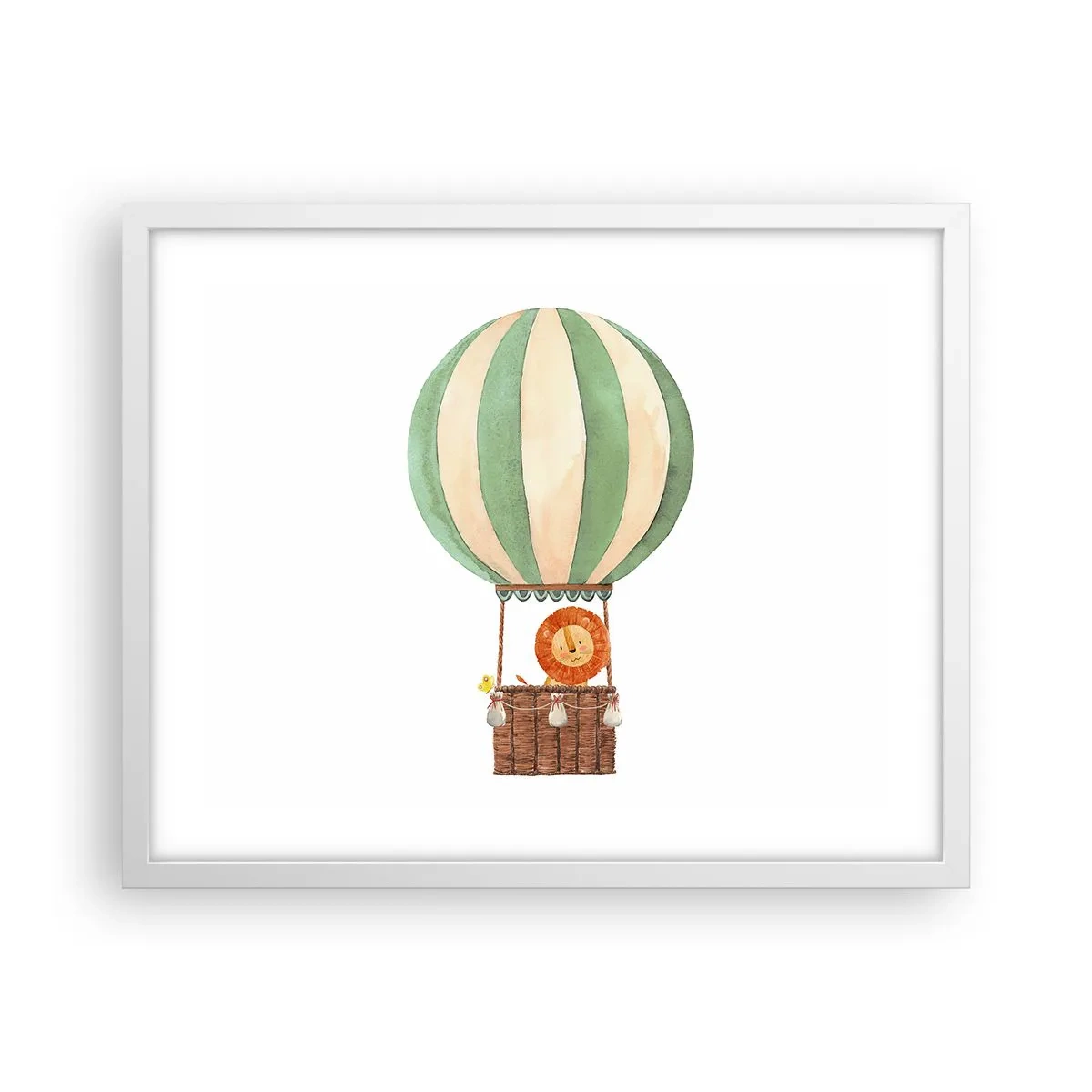 Poszter fekete keretben - Leon utazásai - 50x40 cm