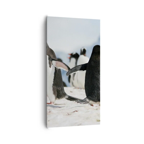 Vászonkép - Tánc a havon - 65x120 cm