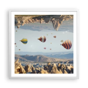 Poszter fekete keretben - Itt minden lehetséges - 60x60 cm