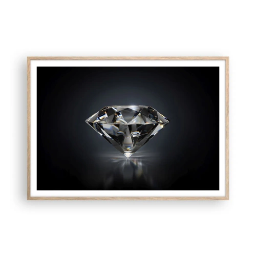 Poszter világos tölgy keretben - Best girls friend - 100x70 cm