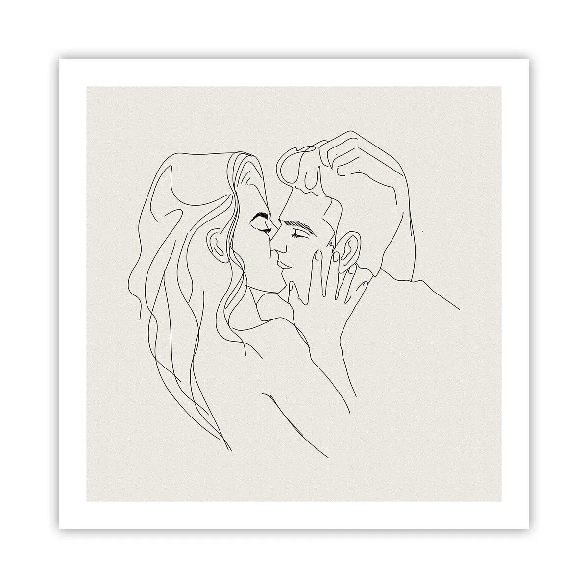 Poszter - Összegabalyodva az érzésben - 60x60 cm