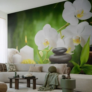 Fotótapéta Premium Sand - Illatos, virágos, finom érintés - Virágok, Orchidea, Orchidea - 350x256 cm